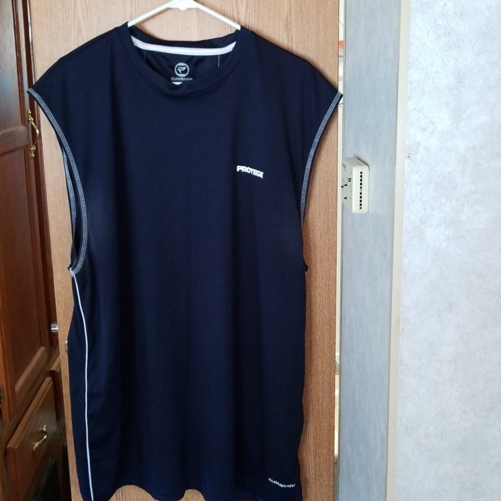 Men's blue tank top